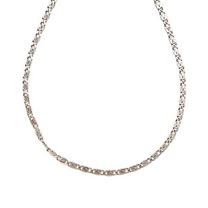 Orvosi acél ezüstszínű görög mintás lánc 45 cm, Ékszer, Nyaklánc, , MESKA