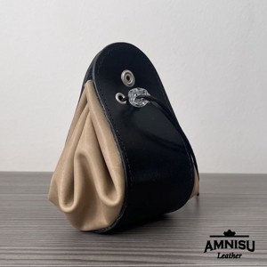 Fekete - bézs bőr 2in1 szütyő és kockatálca M8031-9003 - játék & sport - szerepjáték - Meska.hu