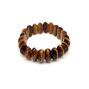Tigrisszem felezett korong ásvány karkötő 22�9mm, Ékszer, Karkötő, Ásványkarkötő, , MESKA