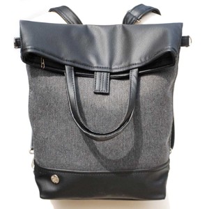 SuziartBag Fekete-szürke 2in1 hátizsák - táska & tok - kézitáska & válltáska - válltáska - Meska.hu