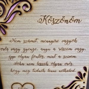 Esküvői szülőköszöntő tábla- Édesanyáknak - esküvő - emlék & ajándék - szülőköszöntő ajándék - Meska.hu