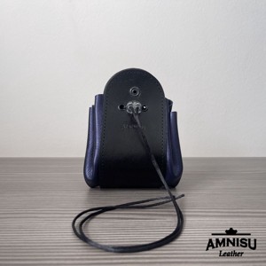 2in1 szütyő és kockatálca - fekete - metál sötétkék - játék & sport - táblajáték és kártyajáték - társasjátékok - dobókocka - Meska.hu