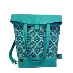 SuziartBag Türkiz tavirózsás 3in1 hátizsák, Táska & Tok, Kézitáska & válltáska, Válltáska, , MESKA