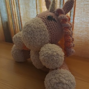 Egyedi unikornis amigurumi - játék & sport - plüssállat & játékfigura - unikornis - Meska.hu