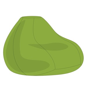 Fűzöld XXL Babzsákfotel Huzat, Otthon & Életmód, Bútor, Babzsák huzat, Babzsák, , MESKA