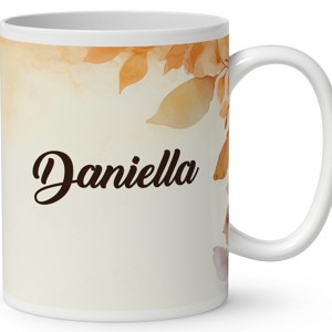 Névvel kérhető - Kávézós őszi manó lány mintás bögre - otthon & életmód - konyhafelszerelés, tálalás - tálalás - bögre & csésze - Meska.hu