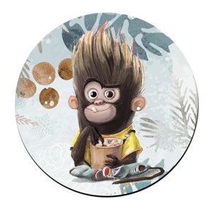 Kávés maki mintás bögre alátét, , , MESKA