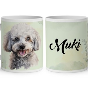 Névvel kérhető - Kis fehér uszkár portré mintás bögre, Otthon & Életmód, Konyhafelszerelés, tálalás, Tálalás, Bögre & Csésze, , MESKA