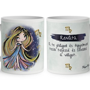 Személyre szabható - Szőke hajú Csini Szűz lány mintás bögre, Otthon & Életmód, Konyhafelszerelés, tálalás, Tálalás, Bögre & Csésze, , MESKA