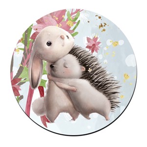 Nyuszi és Süni mintás bögre alátét, , , MESKA