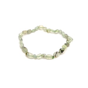 Prehnit pebble karkötő AB 6-10mm, Ékszer, Karkötő, Ásványkarkötő, , MESKA