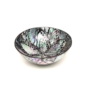 Tálka gyöngyház virág 12cm - Meska.hu