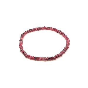 Achát tűz fazettált színezett mályva korong karkötő 43 mm, Ékszer, Karkötő, Ásványkarkötő, , MESKA