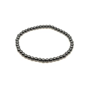 Hematit ásvány karkötő golyós 4mm - Meska.hu