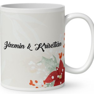 Névvel kérhető - Karácsonyi Teddy maci - együtt (masni) mintás bögre - otthon & életmód - konyhafelszerelés, tálalás - tálalás - bögre & csésze - Meska.hu