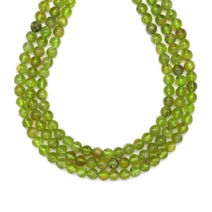 Olivin golyó 5mm ékszerkészítő alapanyag (füzér), Kellékek & szerszámok, Ásvány alapanyag, Ásványfüzér, , MESKA