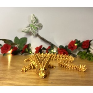 3d nyomtatott kristály sárkány - játék & sport - plüssállat & játékfigura - más figura - Meska.hu