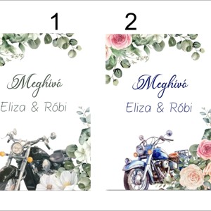 Motoros esküvői meghívó, Esküvő, Meghívó & Kártya, Meghívó, , MESKA