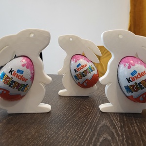Kinder tojás tartó nyuszik - otthon & életmód - dekoráció - asztal és polc dekoráció - asztaldísz - Meska.hu