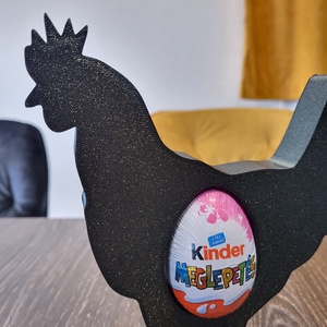 Kinder tojás tartó tyúk - otthon & életmód - dekoráció - asztal és polc dekoráció - asztaldísz - Meska.hu
