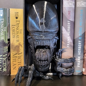 Alien Xenomorph Könyvtmasz - otthon & életmód - dekoráció - asztal és polc dekoráció - könyvtámasz - Meska.hu