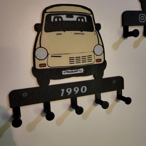 Trabant 1.1 fali kulcsakasztó - otthon & életmód - dekoráció - fali és függő dekoráció - fali kulcstartó - Meska.hu