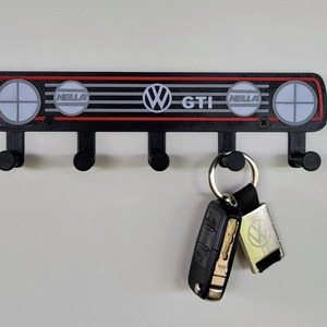 Volkswagen Golf mk2 GTI fali kulcsakasztó - otthon & életmód - dekoráció - fali és függő dekoráció - fali kulcstartó - Meska.hu