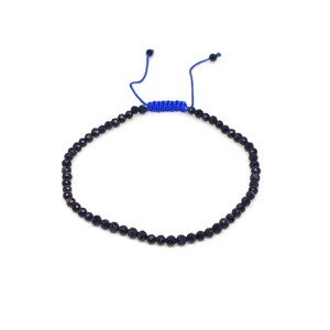 Fazettált kék goldstone golyós ásvány karkötő csúszócsomóval 4�5mm, Ékszer, Karkötő, Ásványkarkötő, , MESKA