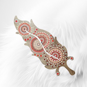 Faldekoráció mandala mintával, Otthon & Életmód, Dekoráció, Fali és függő dekoráció, Falra akasztható dekor, Festett tárgyak, MESKA