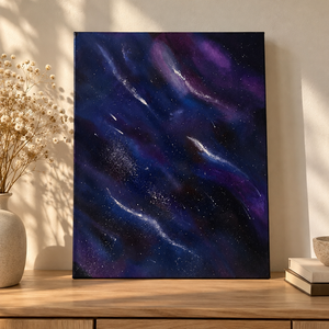 Galaxisok útjában - akril festmény, Művészet, Festmény, Akril, Festészet, MESKA