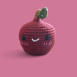Apple horgolt kulcstartó  - táska & tok - kulcstartó & táskadísz - kulcstartó - Meska.hu