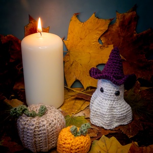 Horgolt tök ajándék szellemmel - otthon & életmód - dekoráció - halloween - halloweeni dekoráció - Meska.hu Horgolt tök ajándék szellemmel - otthon & életmód - dekoráció - halloween - halloweeni dekoráció - Meska.hu