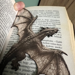 Bőr sárkány könyvjelző - könyv & zene - könyvjelző - Meska.hu