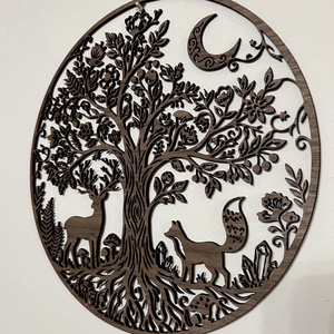 Élet fája fali dísz erdei állatokkal - otthon & életmód - dekoráció - fali és függő dekoráció - falra akasztható dekor - Meska.hu