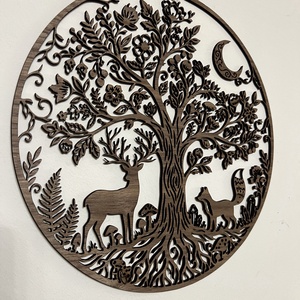 Élet fája fali dísz erdei állatokkal - otthon & életmód - dekoráció - fali és függő dekoráció - falra akasztható dekor - Meska.hu