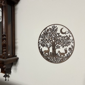 Élet fája fali dísz erdei állatokkal - otthon & életmód - dekoráció - fali és függő dekoráció - falra akasztható dekor - Meska.hu