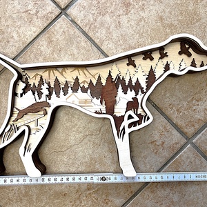 A vizsla - asztali / fali dísz fából - otthon & életmód - dekoráció - fali és függő dekoráció - falra akasztható dekor - Meska.hu