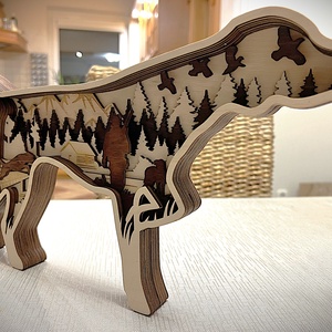 A vizsla - asztali / fali dísz fából - otthon & életmód - dekoráció - fali és függő dekoráció - falra akasztható dekor - Meska.hu