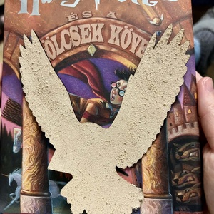 Bőr Hedwig könyvjelző - könyv & zene - könyvjelző - Meska.hu