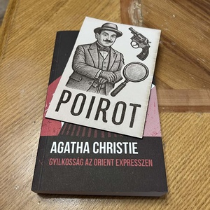 Bőr Poirot könyvjelző - könyv & zene - könyvjelző - Meska.hu