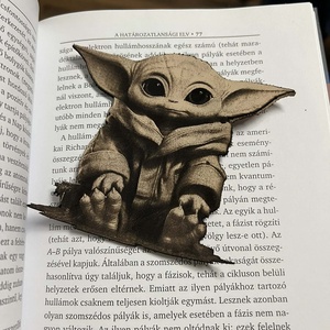 Bőr Baby Yoda (Grogu) könyvjelző - Meska.hu