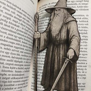 Bőr Gandalf könyvjelző - Meska.hu