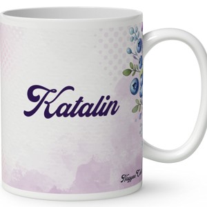 Névvel kérhető - Áfonyás manó sok áfonyával mintás bögre - otthon & életmód - konyhafelszerelés, tálalás - tálalás - bögre & csésze - Meska.hu