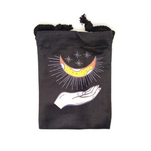 Hold és toll mintás szütyő � textil ajándéktasak 13x18 cm - Meska.hu