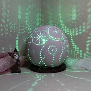 Mandala lámpa, Otthon & Életmód, Lámpa, Hangulatlámpa, Famegmunkálás, Festett tárgyak, MESKA