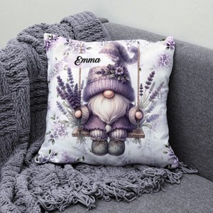 Névvel kérhető - Hintázó Levendulás manó mintás párna - otthon & életmód - lakástextil - párna & párnahuzat - díszpárna (belsővel együtt) - Meska.hu
