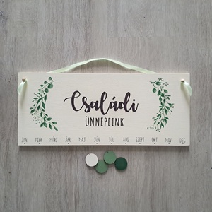 Családi öröknaptár - otthon & életmód - dekoráció - fali és függő dekoráció - falinaptár & öröknaptár - Meska.hu