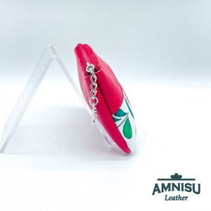 Piros - matyó mintás ívelt egy cipzáras kulcstartó C5017 - táska & tok - kulcstartó & táskadísz - kulcstartó - Meska.hu