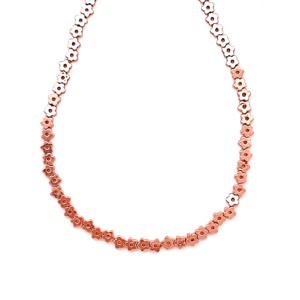 Hematit szin rose gold virág 4mm, Kellékek & szerszámok, Ásvány alapanyag, Ásványfüzér, , MESKA