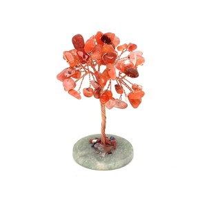 Ásványfa réz Karneol jáde lapon 8cm, Otthon & Életmód, Dekoráció, Asztal és polc dekoráció, Gyöngyfa, ásványfa, , MESKA